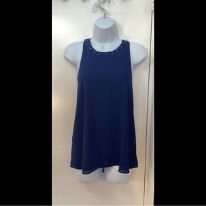 Elegant Navy Halter Top